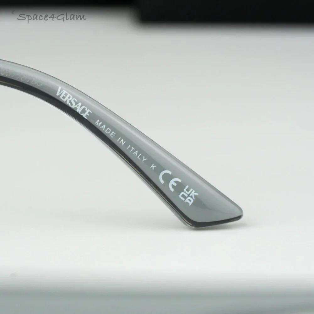 BRAND NEW Versace VE3363U 5496 Grey Demo Square Unisex Eyeglasses VE 3363U